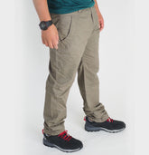 Mens Jack Wolfskin Satanford 1502621 Siltstone Casual Regular Fit Trousers